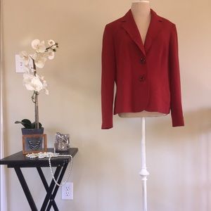 Deep Red Kasper Blazer